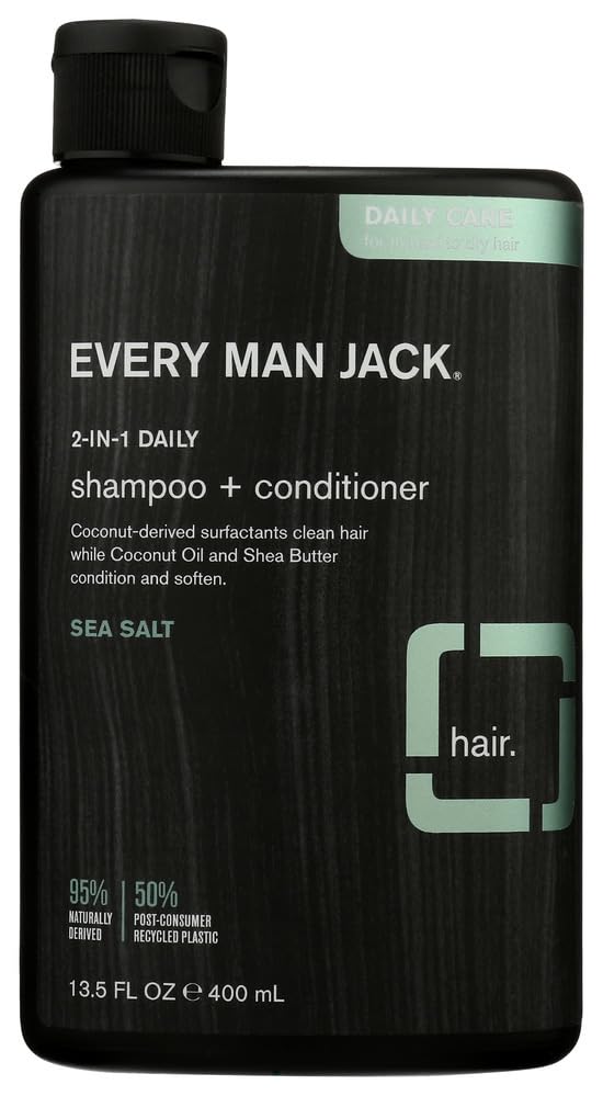 Every Man Jack Sea Salt 2-in-1 Shampoo, 13.5 Fl Oz