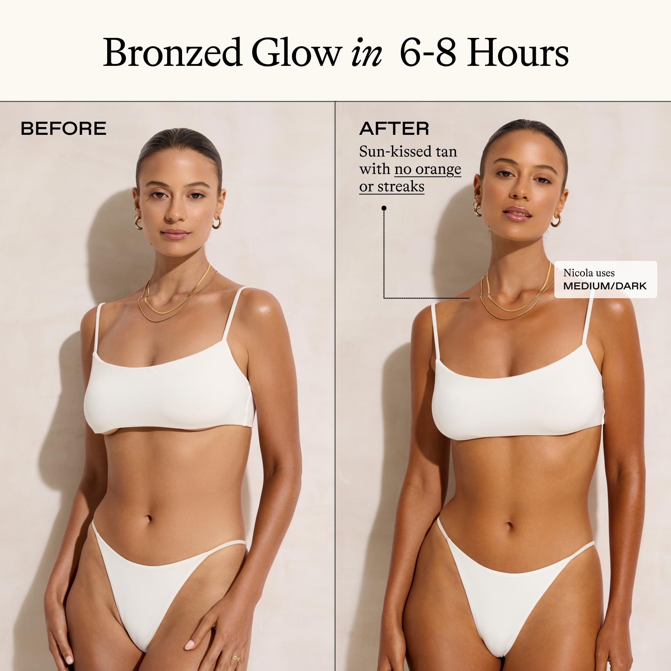 Everyday Humans Sun Bronzed Gradual Self Tanner Lotion – Australian Made with Peptides, 6.8 oz