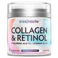 Everyouth Collagen Cream for Face, Neck & Decollete – Anti-Aging Moisturizer with Hyaluronic Acid, Made in USA