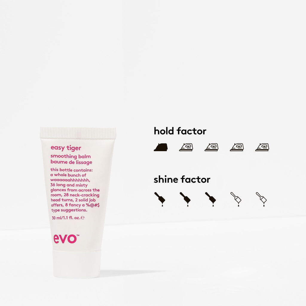 EVO Easy Tiger Smoothing Hair Balm – Frizz Control & Light Hold (Pack of 2, 30ml)