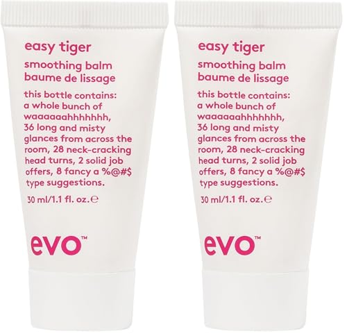 EVO Easy Tiger Smoothing Hair Balm – Frizz Control & Light Hold (Pack of 2, 30ml)