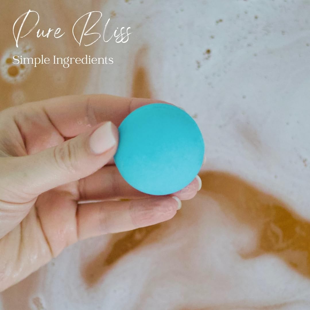 EvolutionUSA Refresh Bath Bombs - 24 Mini Organic Bath Bombs Set for Women and Kids