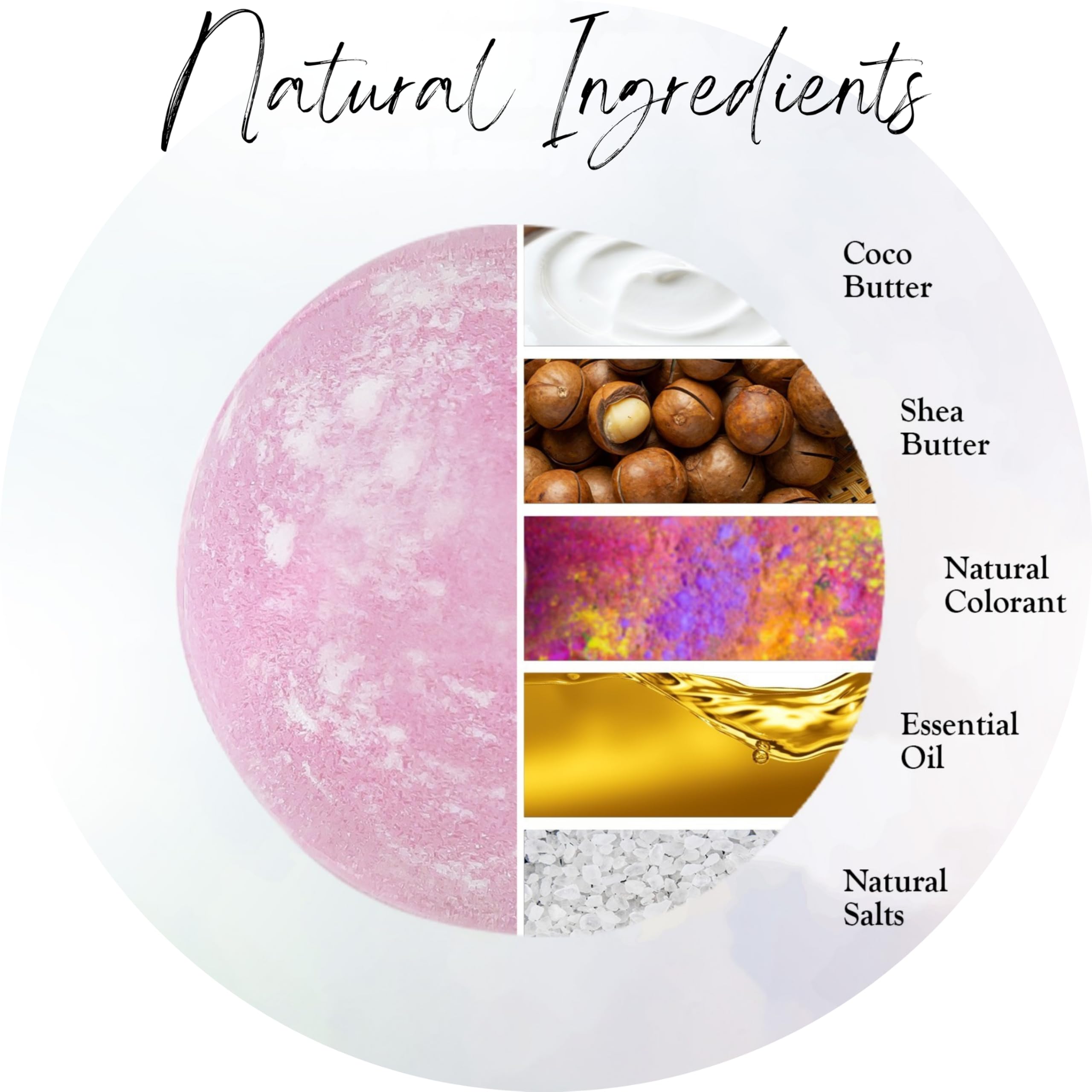 EvolutionUSA Inspire Bath Bombs – 12 Flower-Topped Fizzers for Women & Girls | Organic & Cruelty-Free
