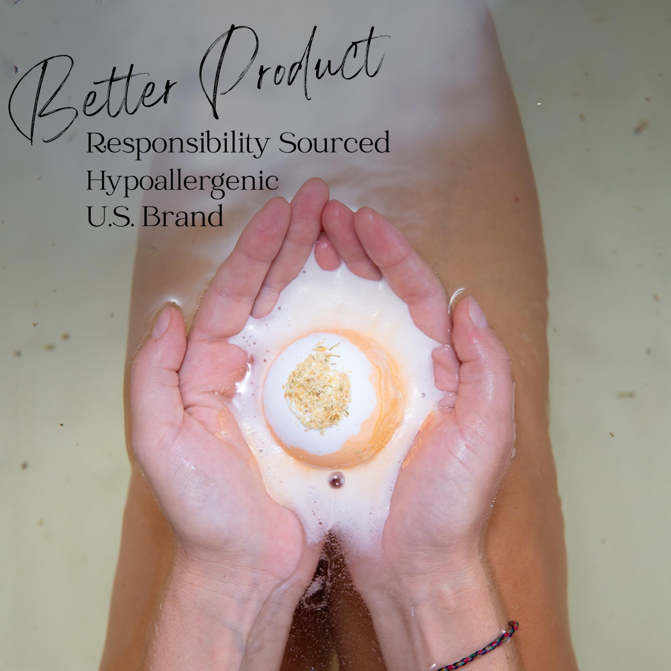 EvolutionUSA Inspire Bath Bombs – 12 Flower-Topped Fizzers for Women & Girls | Organic & Cruelty-Free