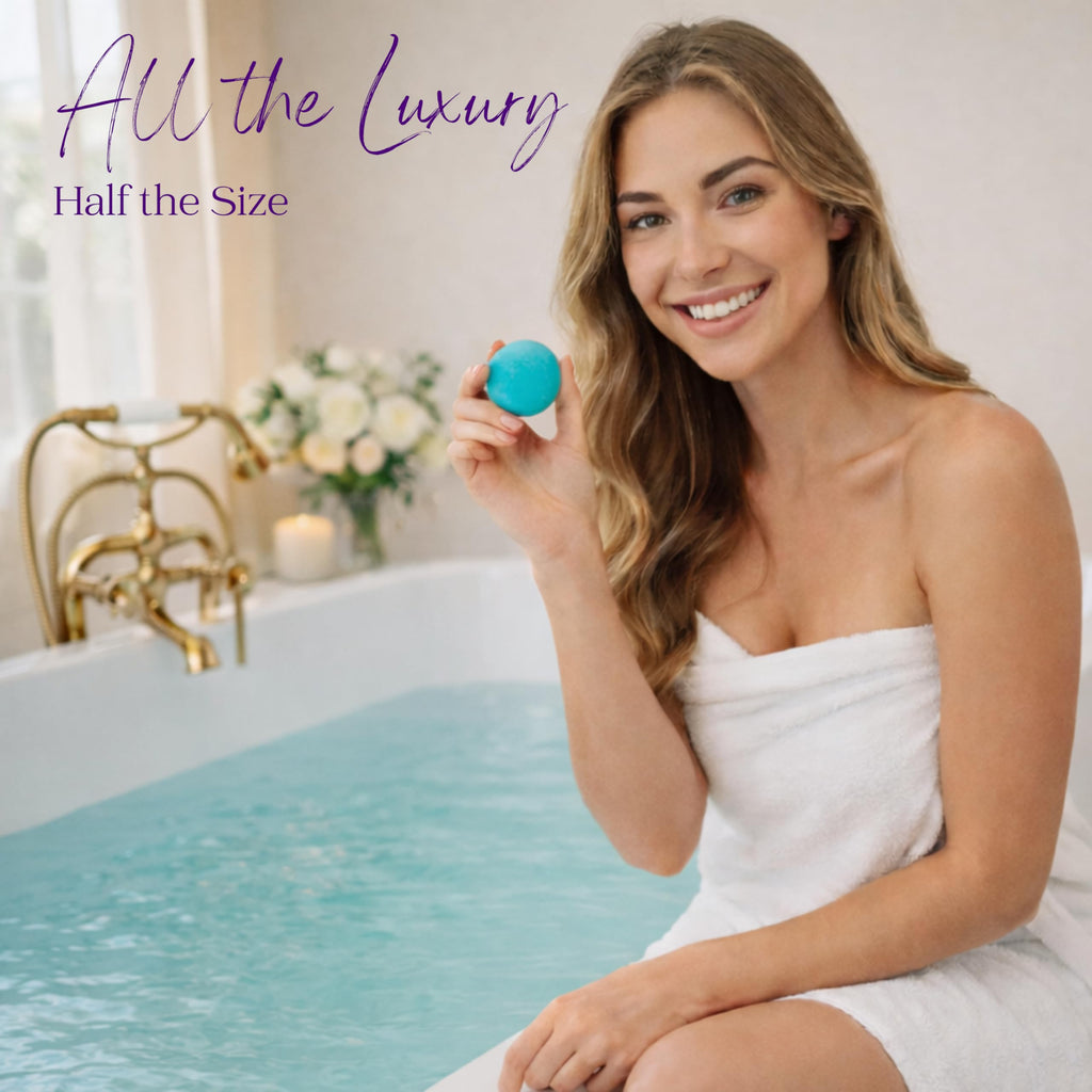 EvolutionUSA Refresh Bath Bombs - 24 Mini Organic Bath Bombs Set for Women and Kids