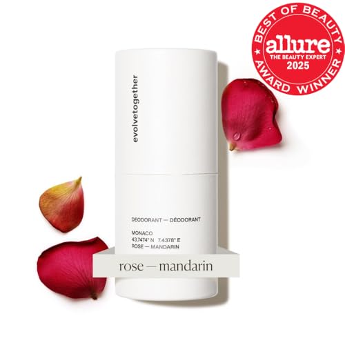 evolvetogether Aluminum Free Deodorant – Mandarin, Oud & Patchouli | Vegan, Cruelty-Free, Baking Soda Free | Made in USA 1.69 oz