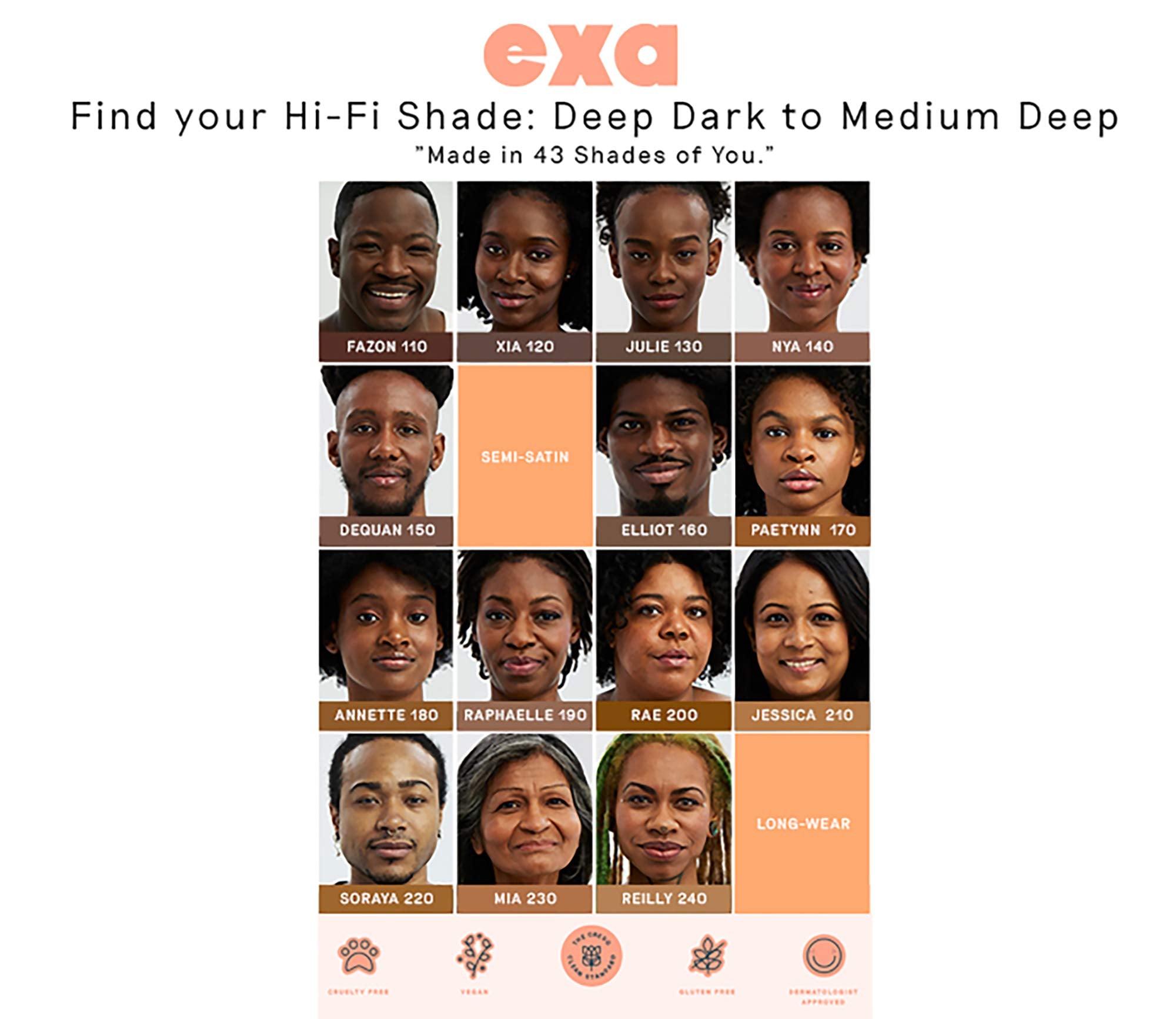 EXA Beauty Natural High Fidelity Foundation | Clean, Vegan, Cruelty-Free