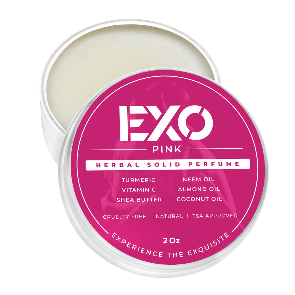 EXO Herbal Floral Solid Perfume Balm — No Alcohol, Cruelty-Free, TSA Approved, 2 oz