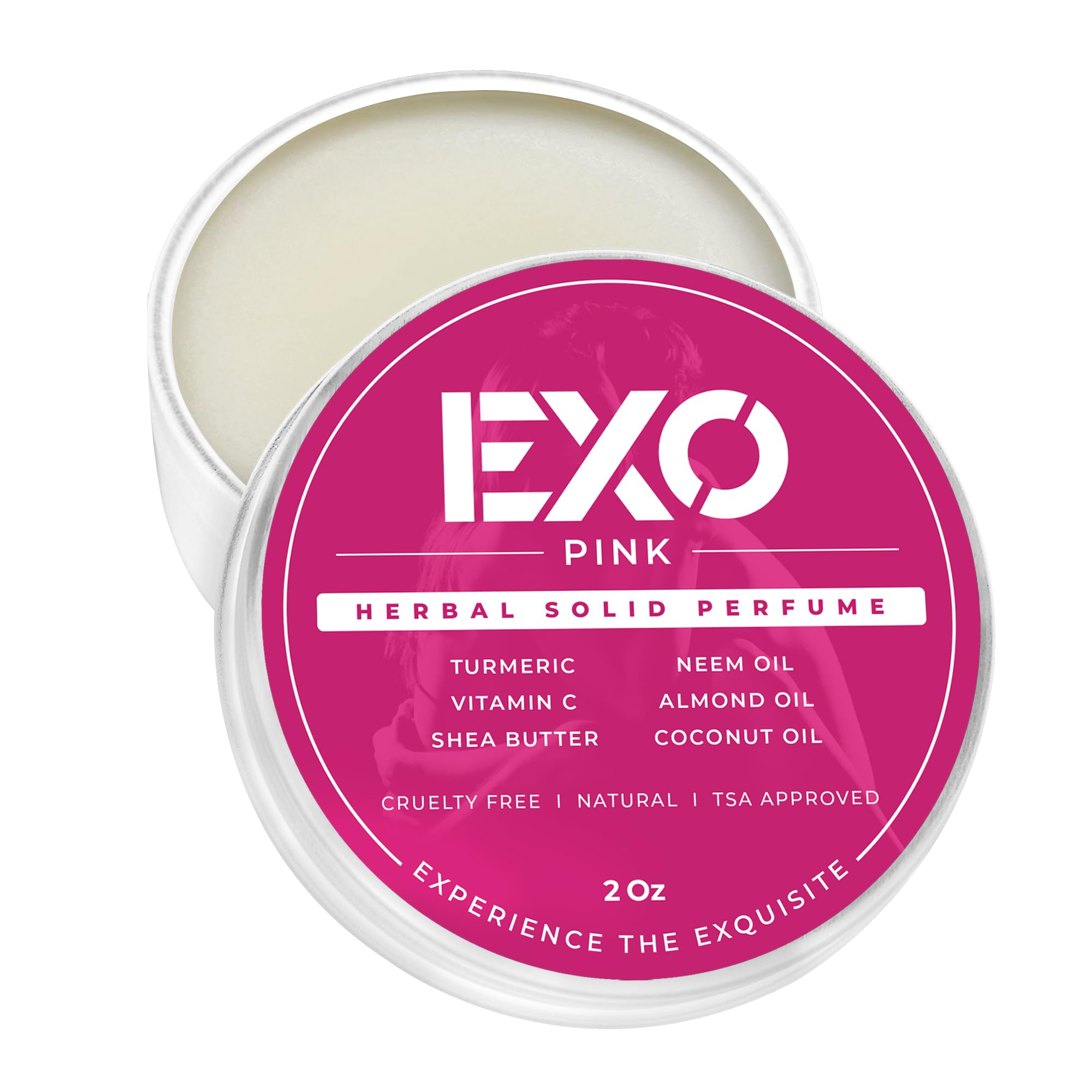 EXO Herbal Floral Solid Perfume Balm — No Alcohol, Cruelty-Free, TSA Approved, 2 oz