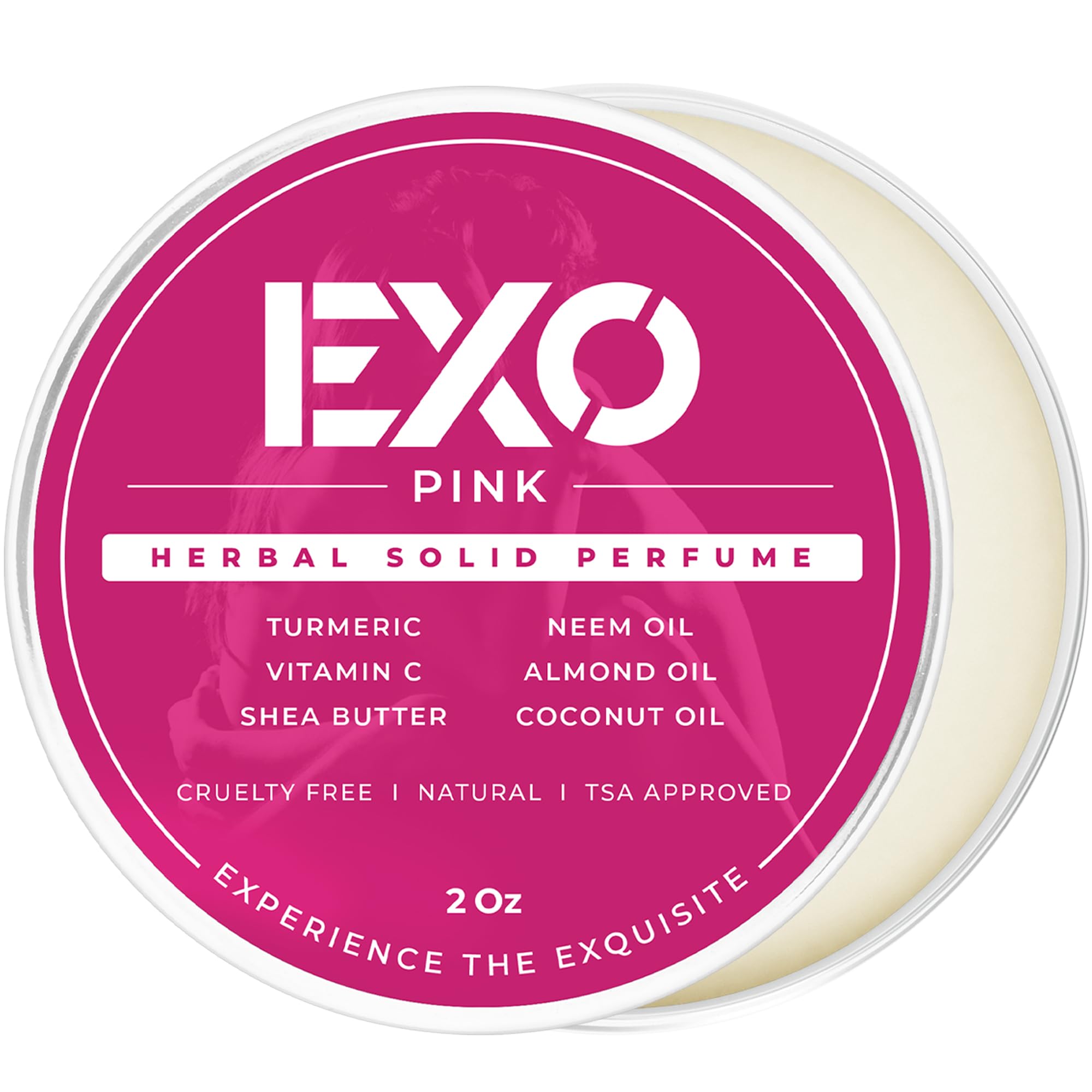 EXO Herbal Floral Solid Perfume Balm — No Alcohol, Cruelty-Free, TSA Approved, 2 oz