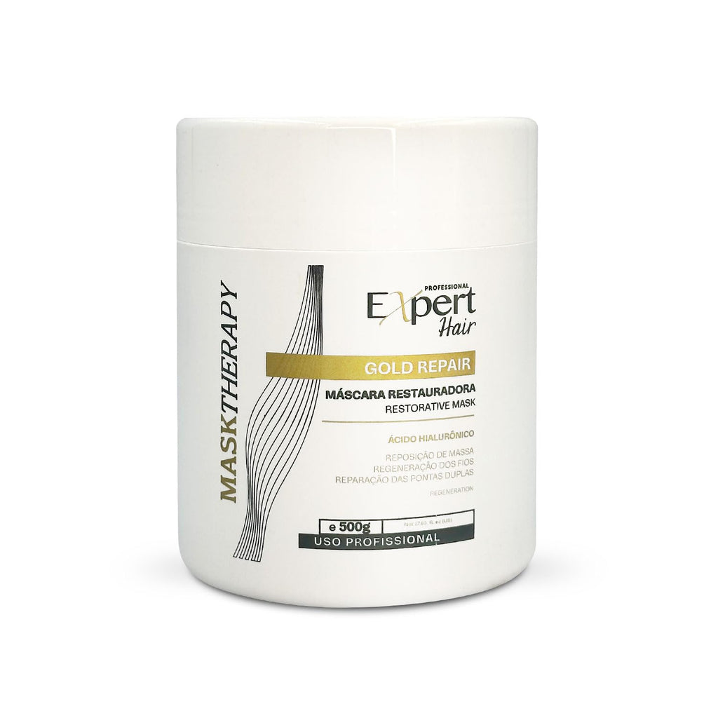 Expert Hair Gold Restorative Hyaluronic Acid Mask — Repair Damaged Hair & Frizz