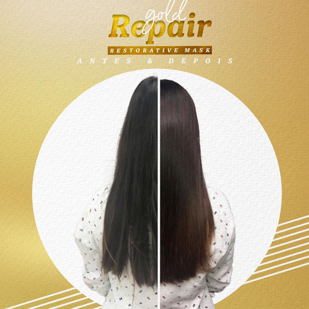Expert Hair Gold Restorative Hyaluronic Acid Mask — Repair Damaged Hair & Frizz