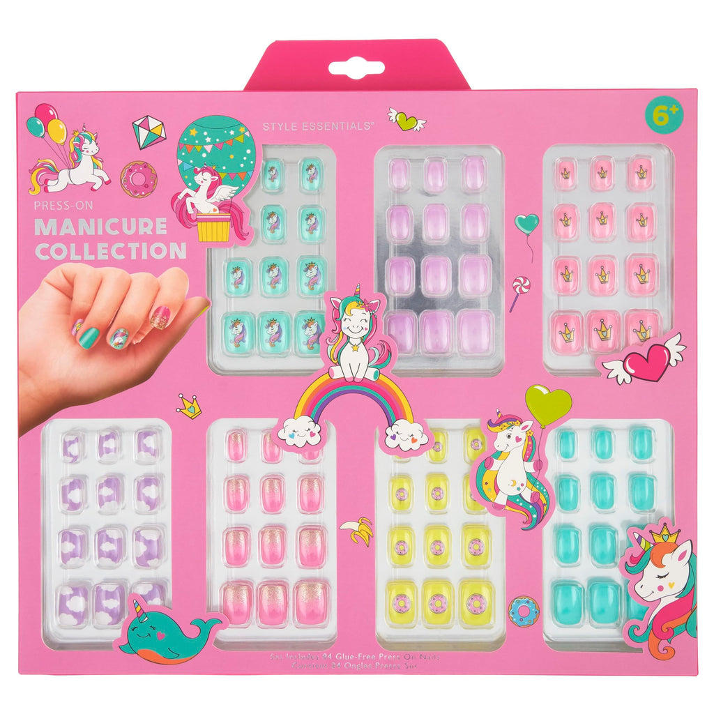 EXPRESSIONS 7 Day Manicure Collection — 84-Piece Unicorn Party Press-On Nails