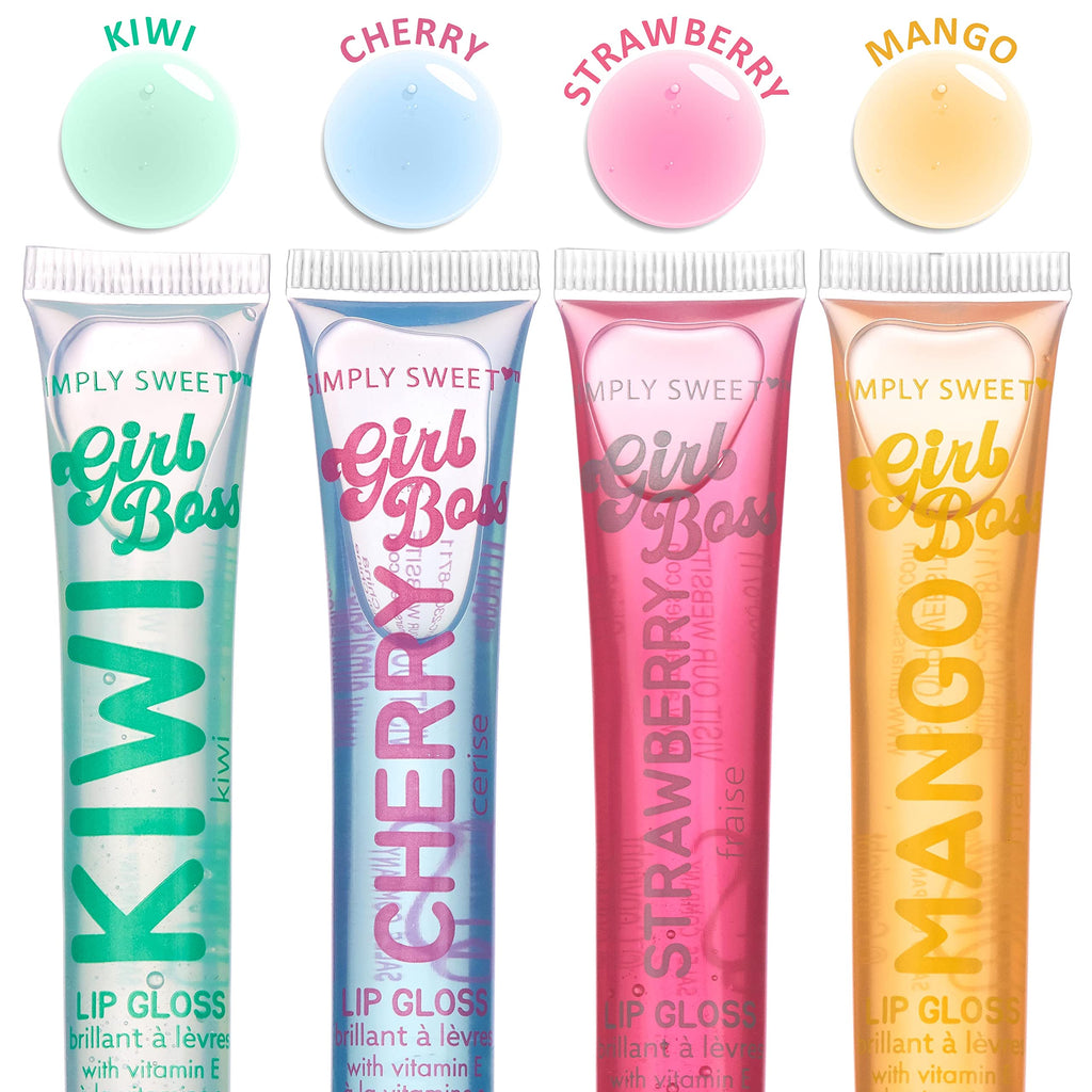 EXPRESSIONS 12pc Clear Lip Gloss Pack – Vitamin E Hydration, Essential Oils, Flavored Lip Oils