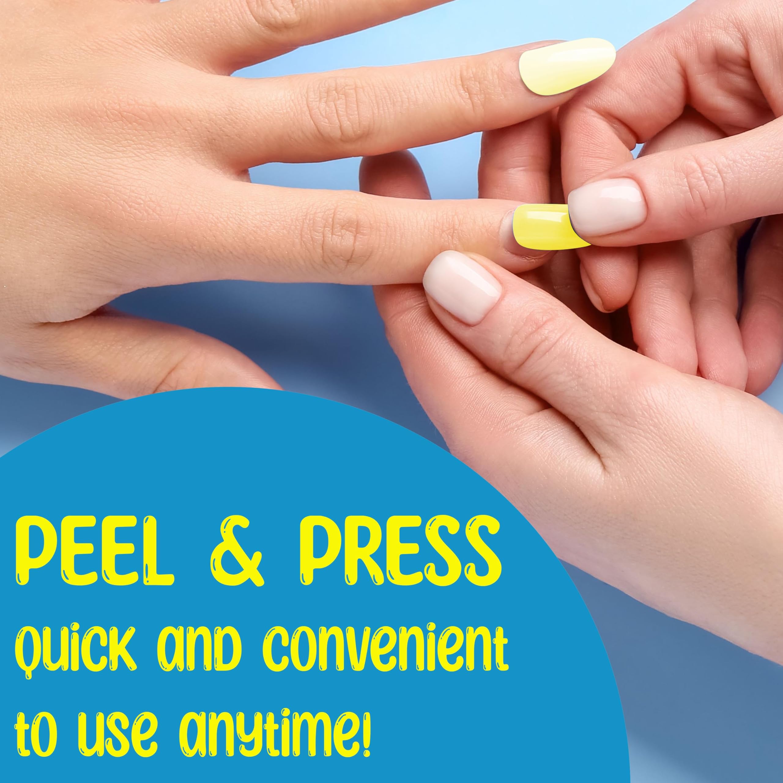 EXPRESSIONS 7 Day Mani Collection — 84pc Press-On Nails for Kids (HELLO THERE)