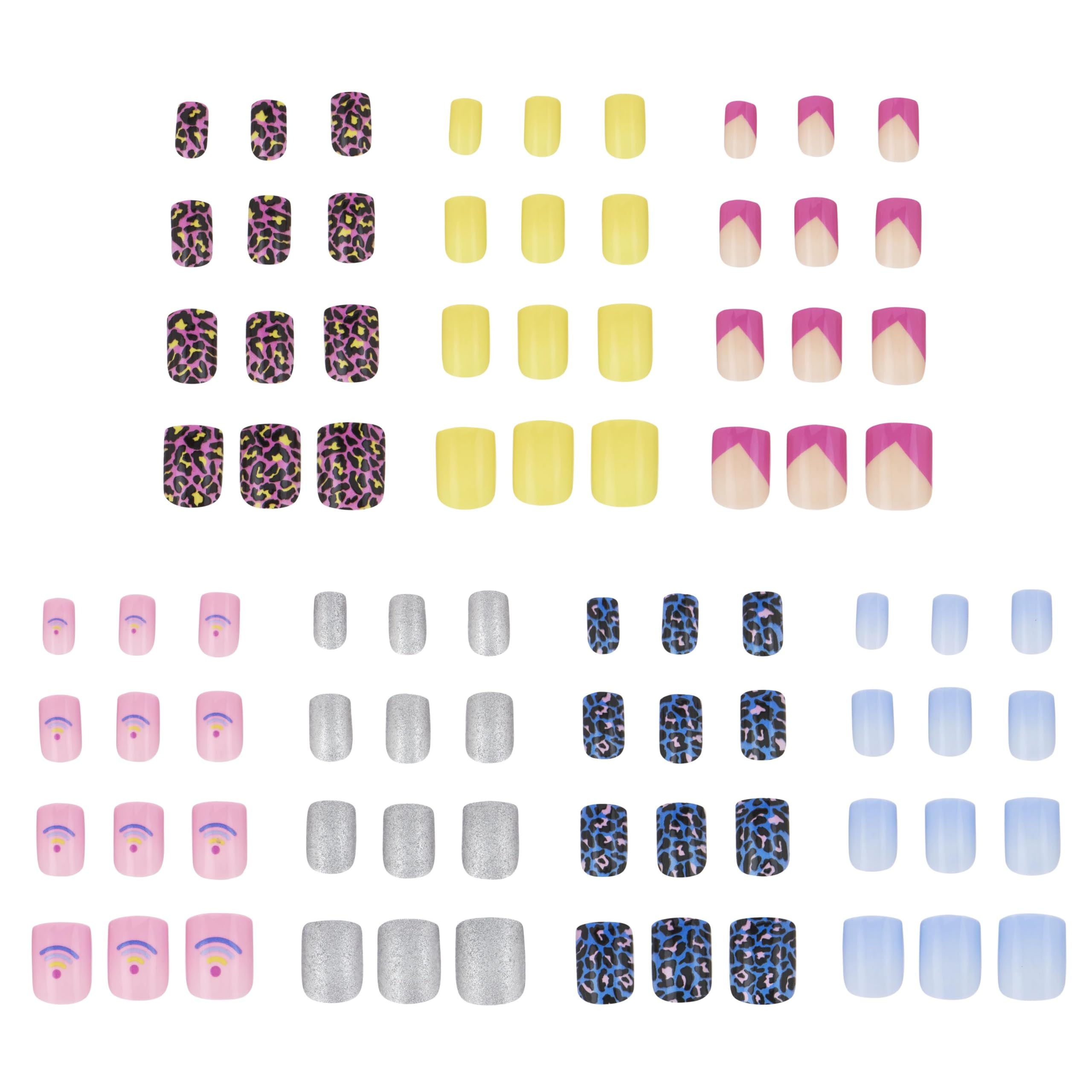 EXPRESSIONS 7 Day Mani Collection — 84pc Press-On Nails for Kids (HELLO THERE)
