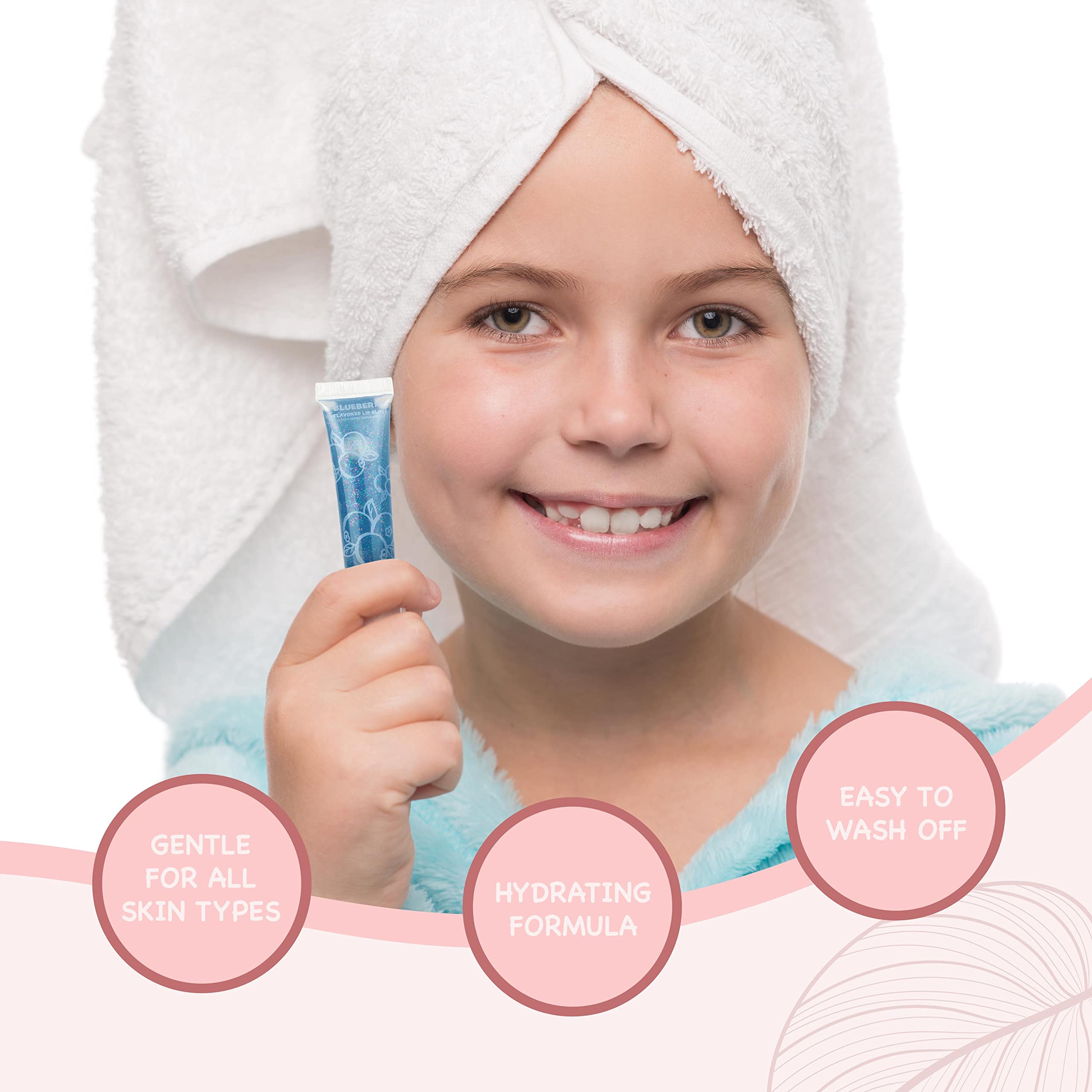 EXPRESSIONS 12-Pack Flavored Lip Gloss Set – Non-Toxic, Kid-Safe Squeeze Tubes