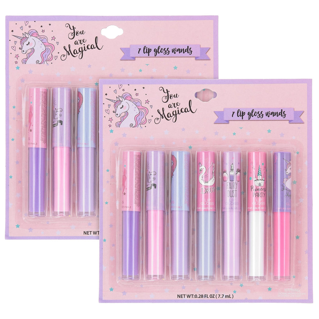 EXPRESSIONS 14pc Lip Gloss for Girls – Non-Toxic Unicorn Princess Gift Set