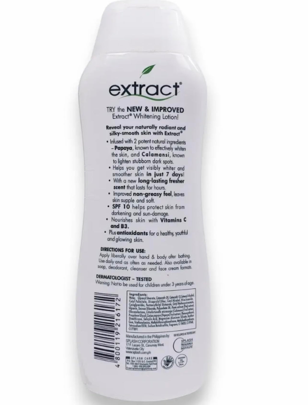 Extractts Papaya Skin Lotion 200ml | Lightweight Daily Moisturizer by Franemm Industries Nigeria
