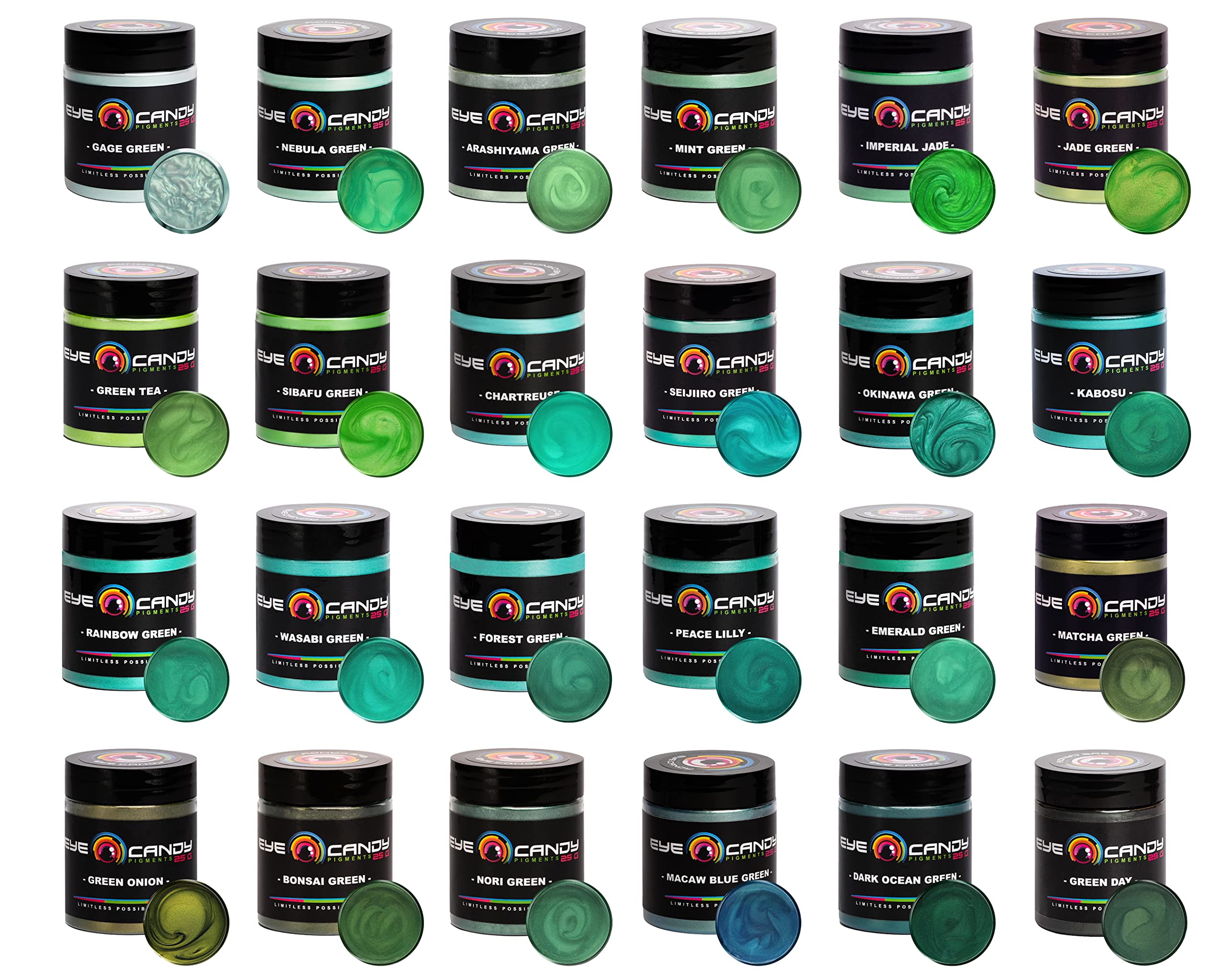 Eye Candy Pigments – Forest Green Mica Powder (50gr) for Resin, Epoxy, Soap & Crafts
