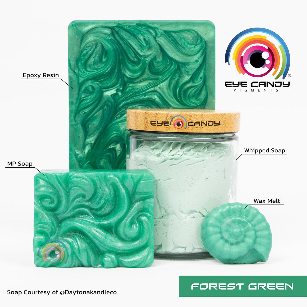 Eye Candy Pigments – Forest Green Mica Powder (50gr) for Resin, Epoxy, Soap & Crafts