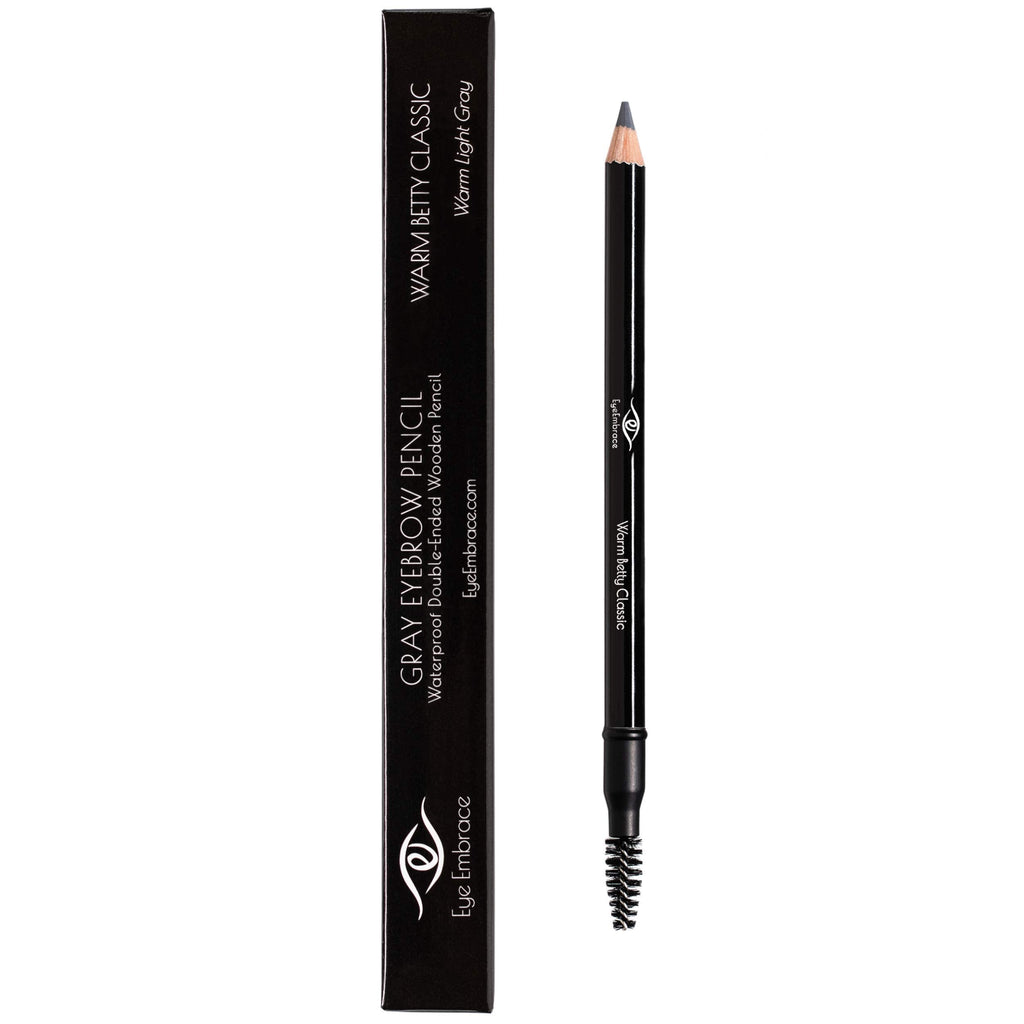 Eye Embrace Warm Betty Classic Eyebrow Pencil — Waterproof, Double-Ended with Sharpener & Spoolie (Cruelty-Free)