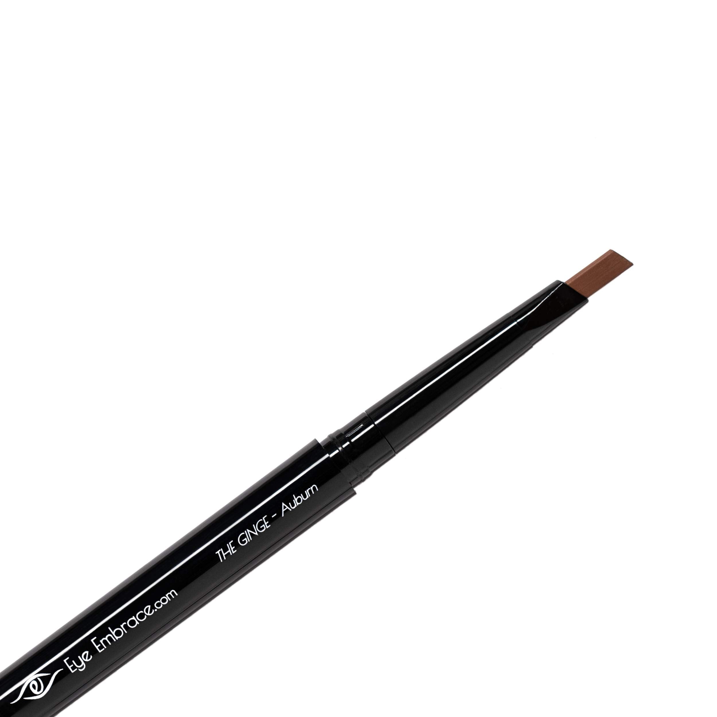 Eye Embrace The Ginge Auburn Red Eyebrow Pencil – Waterproof, Double-Ended Angled Tip & Spoolie