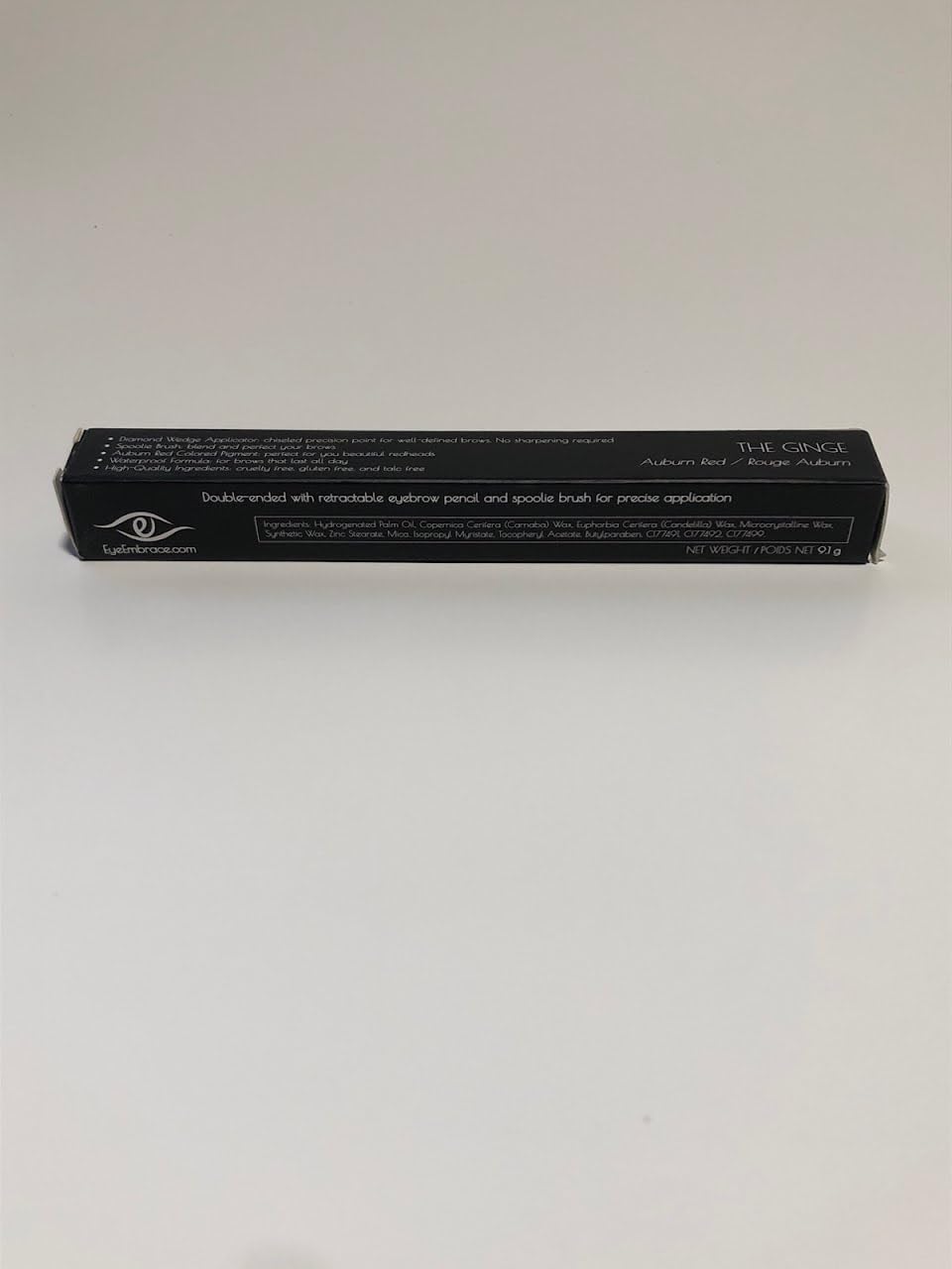Eye Embrace The Ginge Auburn Red Eyebrow Pencil – Waterproof, Double-Ended Angled Tip & Spoolie