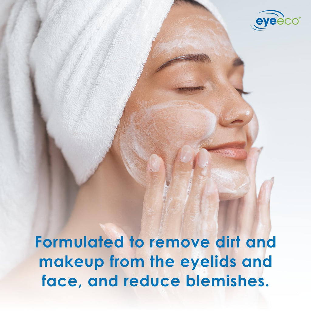 EyeEco Advanced Tea Tree Eyelid & Facial Cleanser – 50mL, Gentle, Non-Irritating Formula