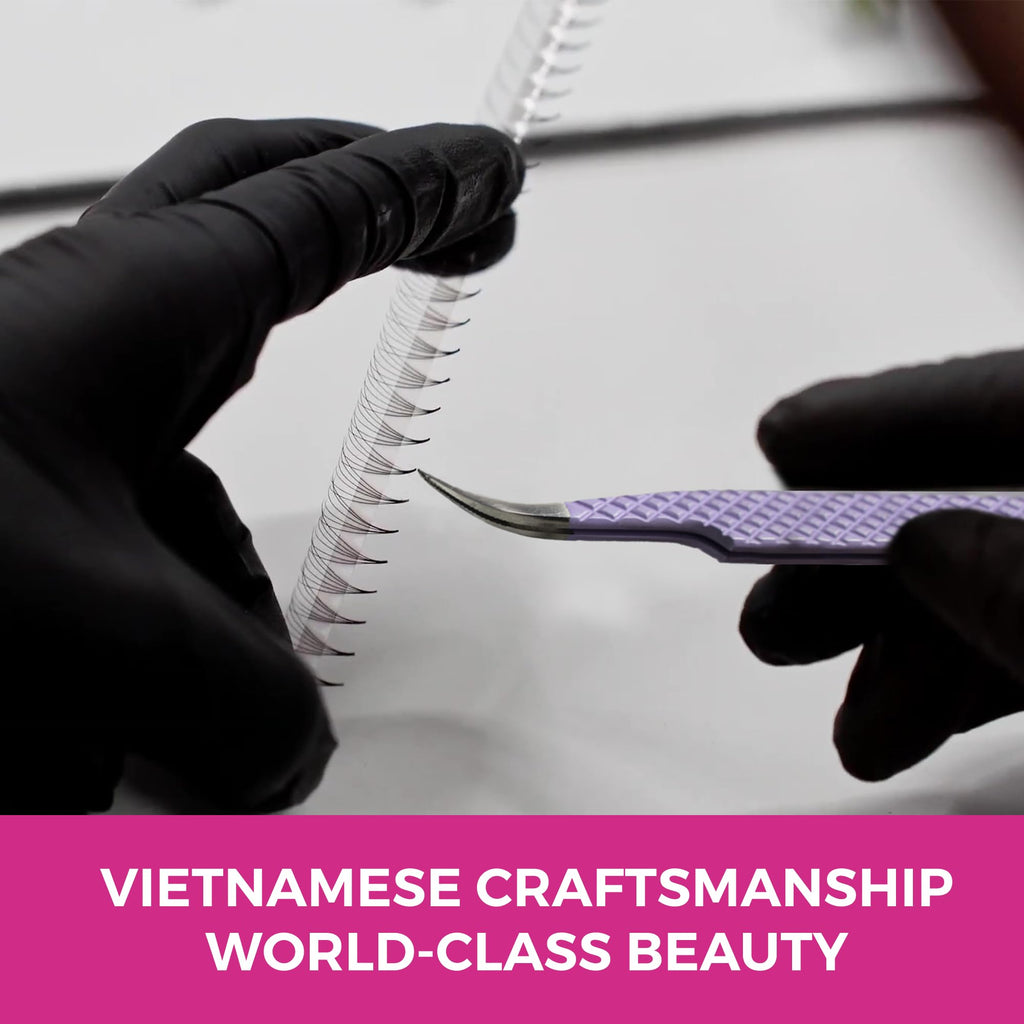 Eyesy Lash 500 Promade Fans – Lightweight Volume Premade Lash Fans (10D 0.07, 9mm)