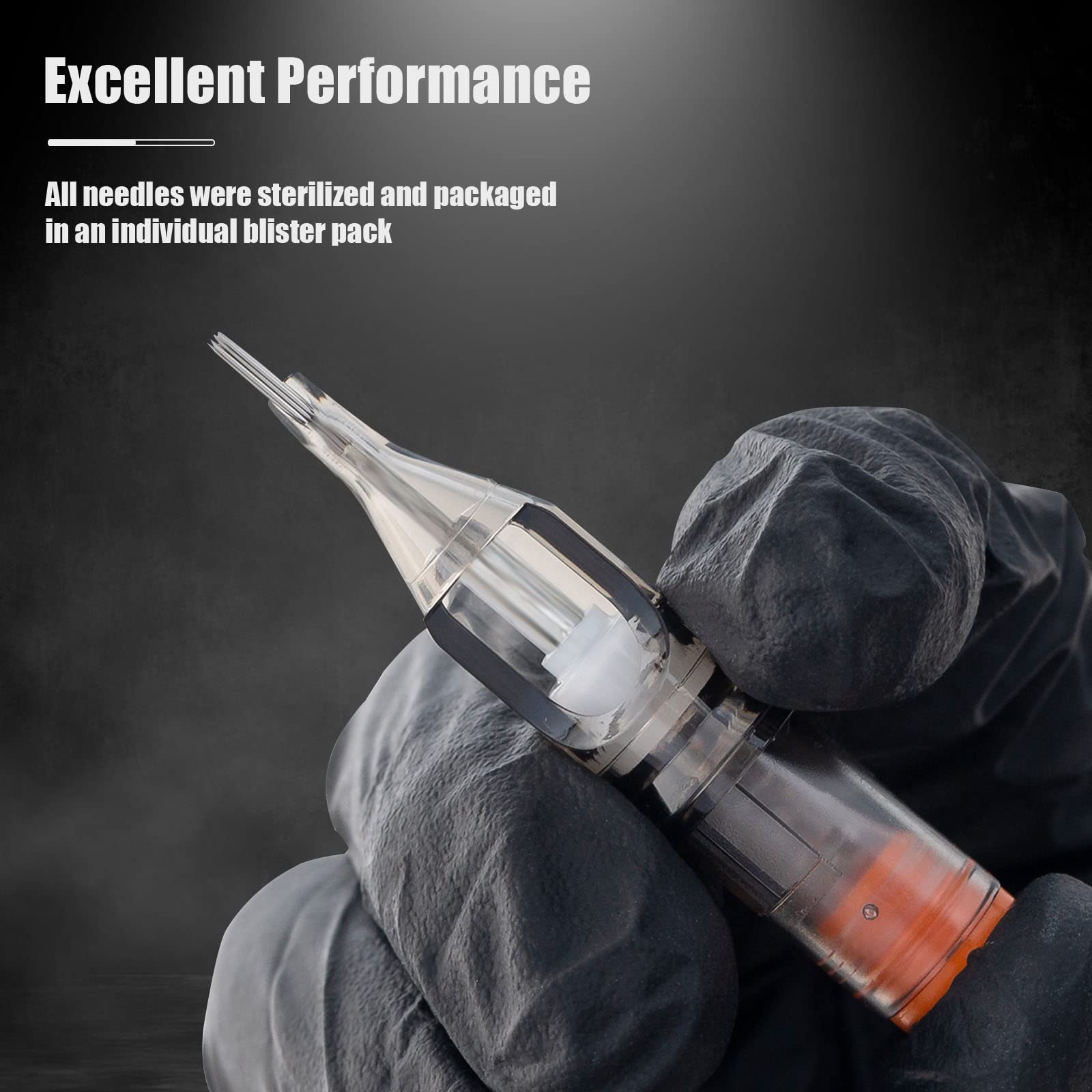 EZTAT2 EZ Tattoo Cartridges - 20Pcs #12 (14RS) Standard Round Shader for Rotary Machines