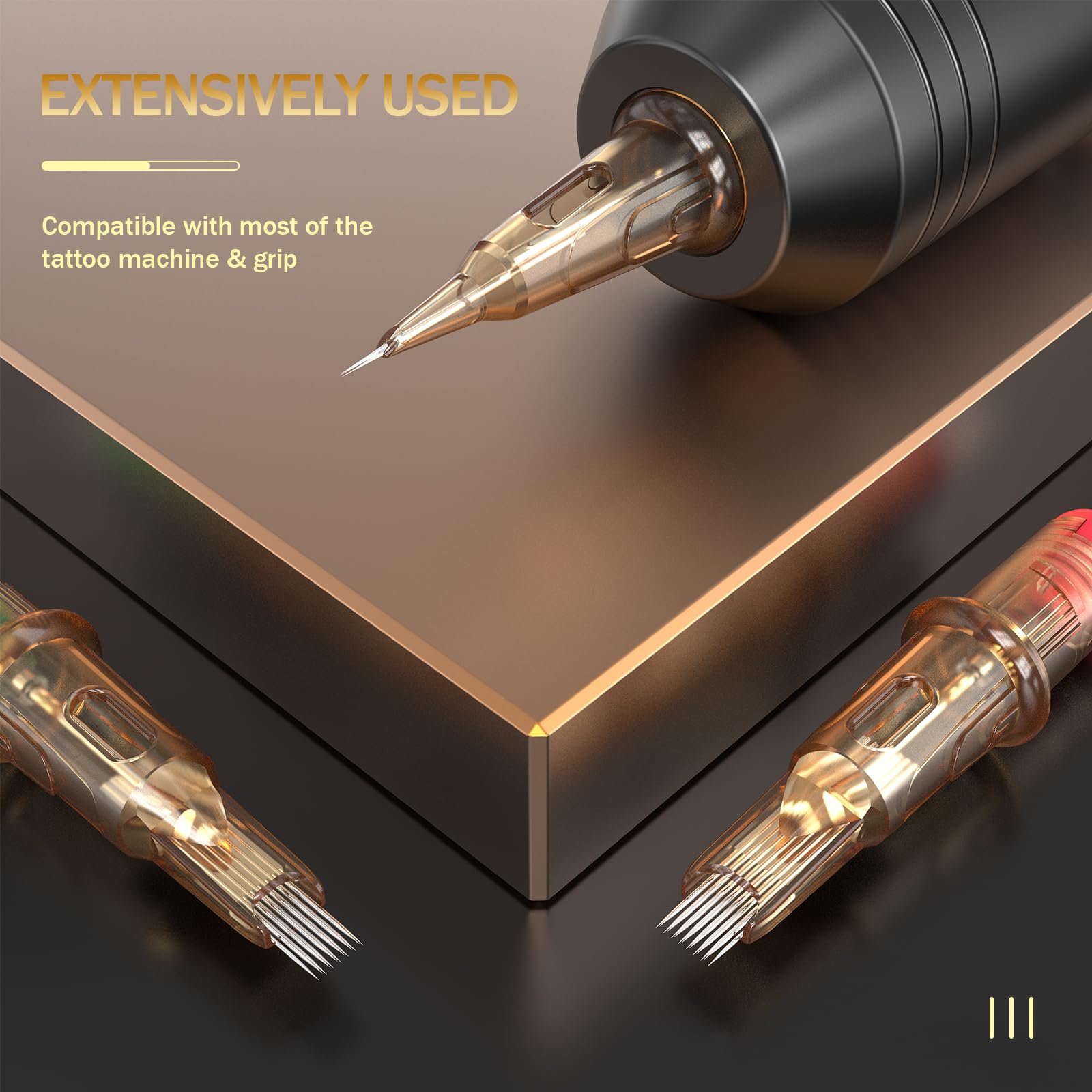 EZ Tattoo Cartridge Needles 20Pcs #12 (1RL) V-Select – Precision Cartridges for Rotary Machines