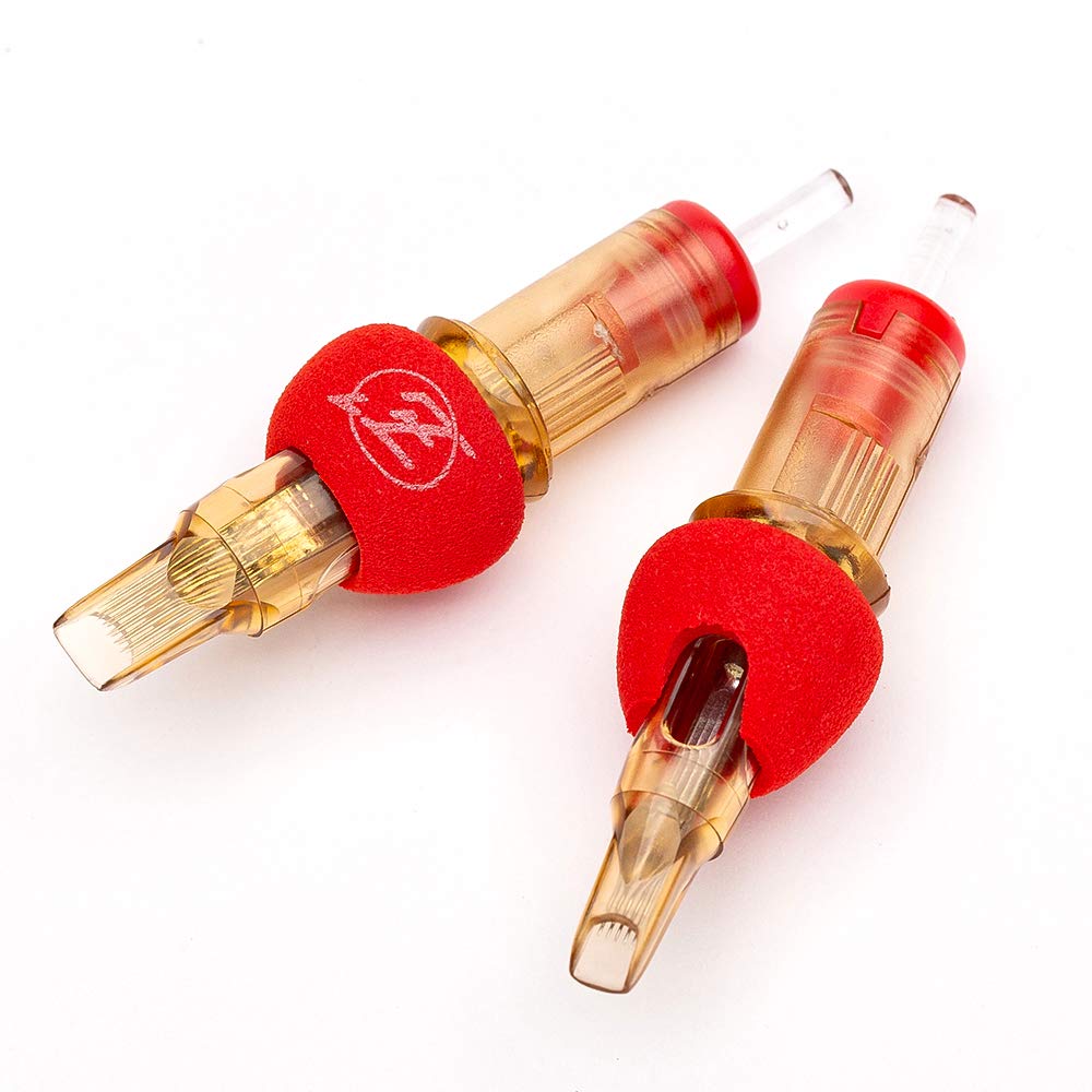 EZ Tattoo Cartridges 16Pcs #12 (13RM) V SELECT Plus – Curved/Round Magnum Long Taper