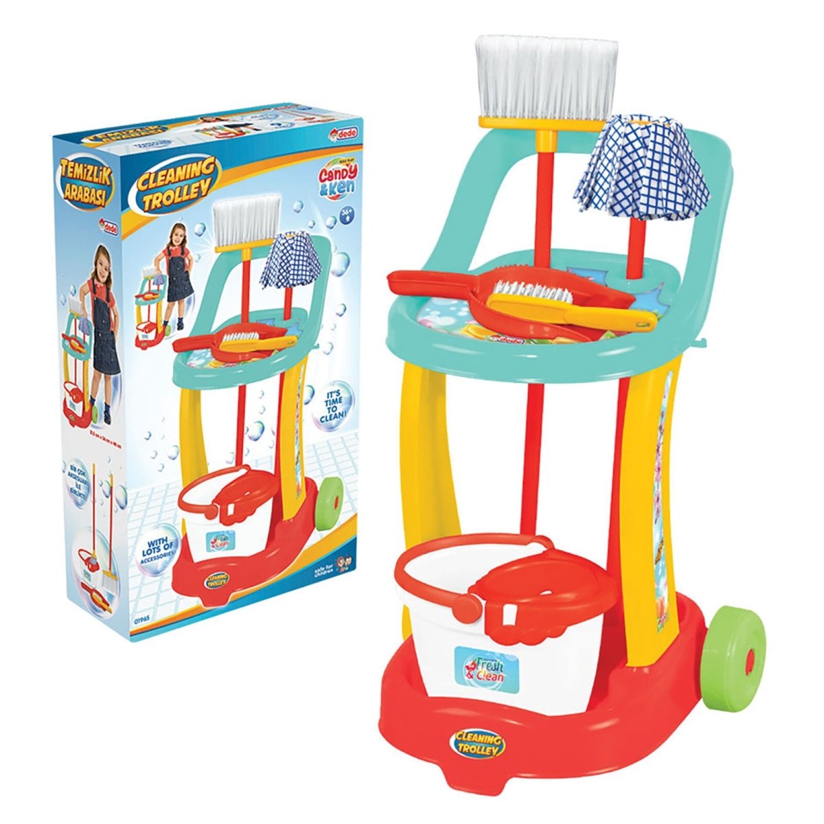 Dede Cleaning Trolley 9 pcs