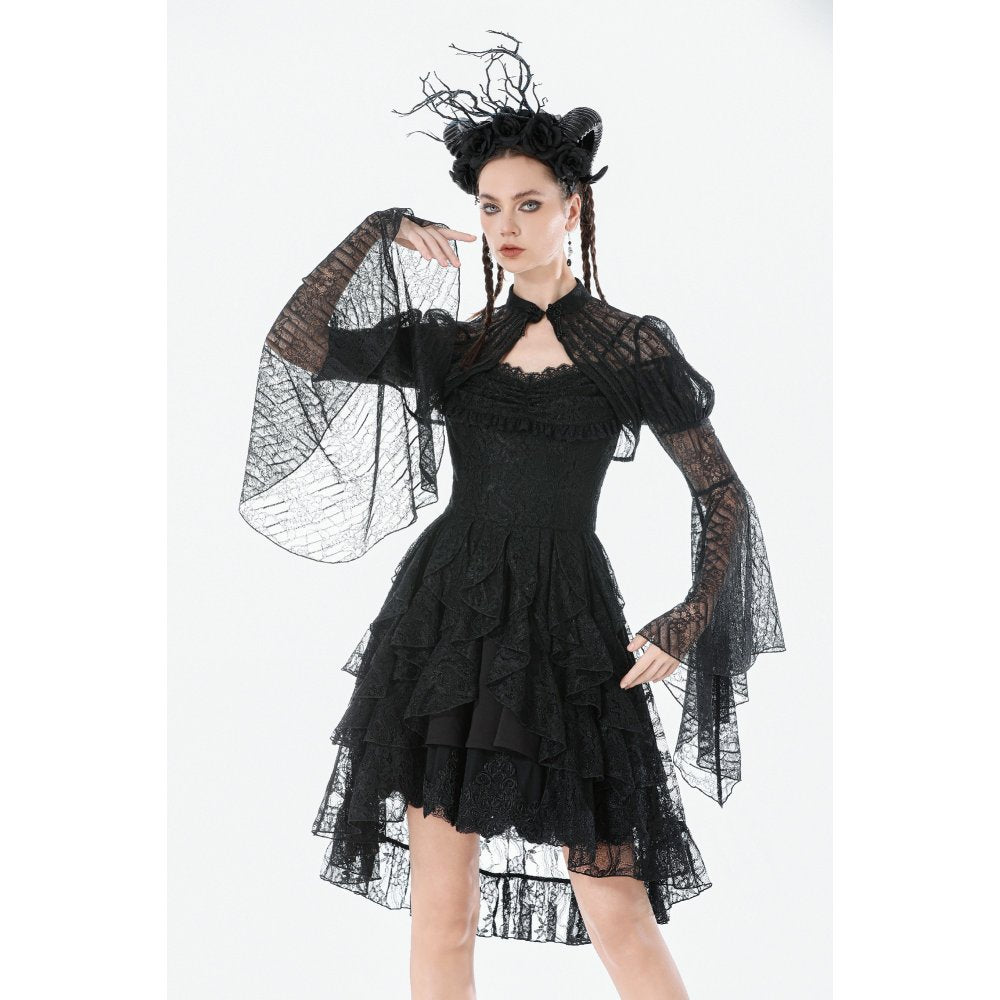 Dark in Love Elara Gothic Versatile Lace Shoulder Cape