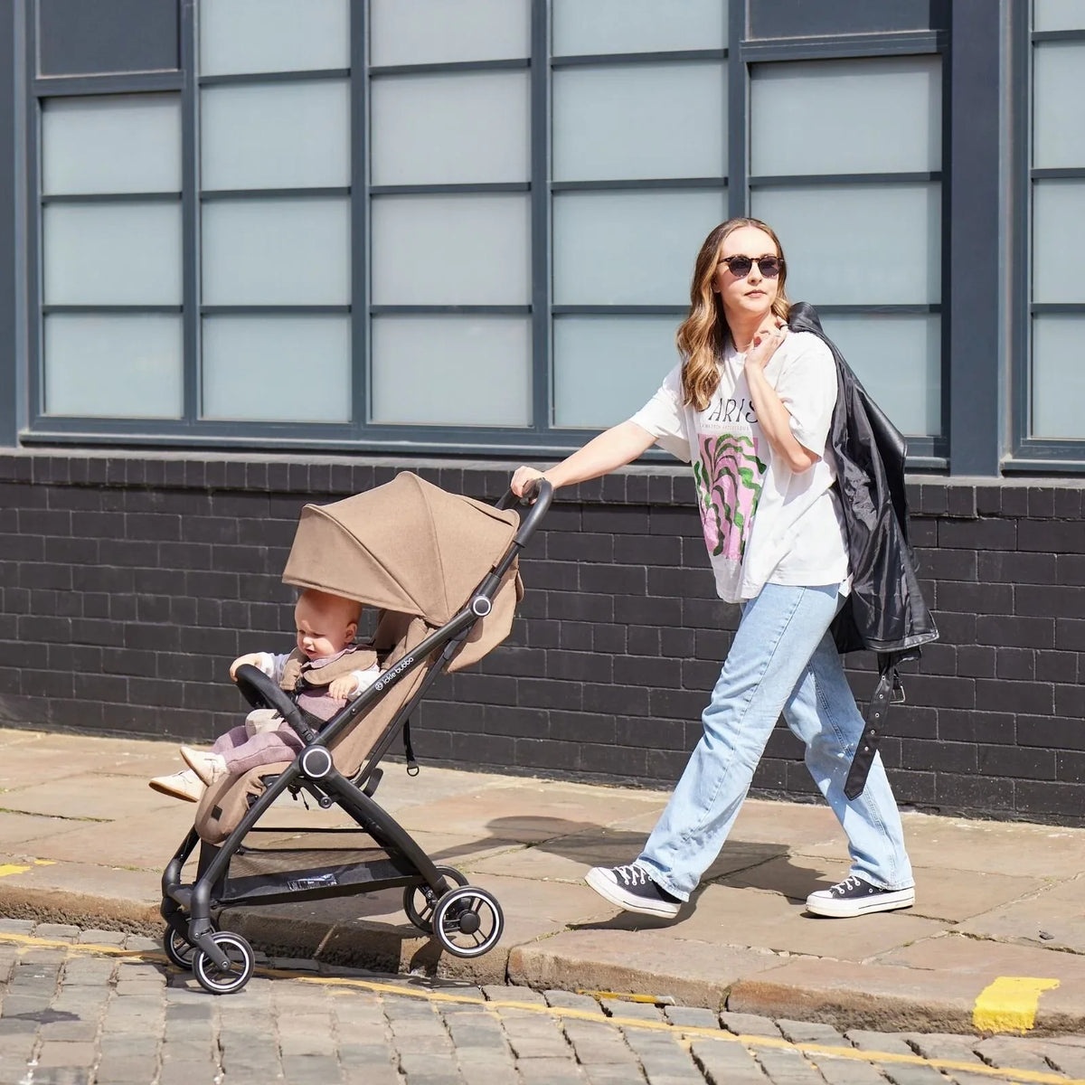 Ickle Bubba Aries Max Autofold Stroller - Black