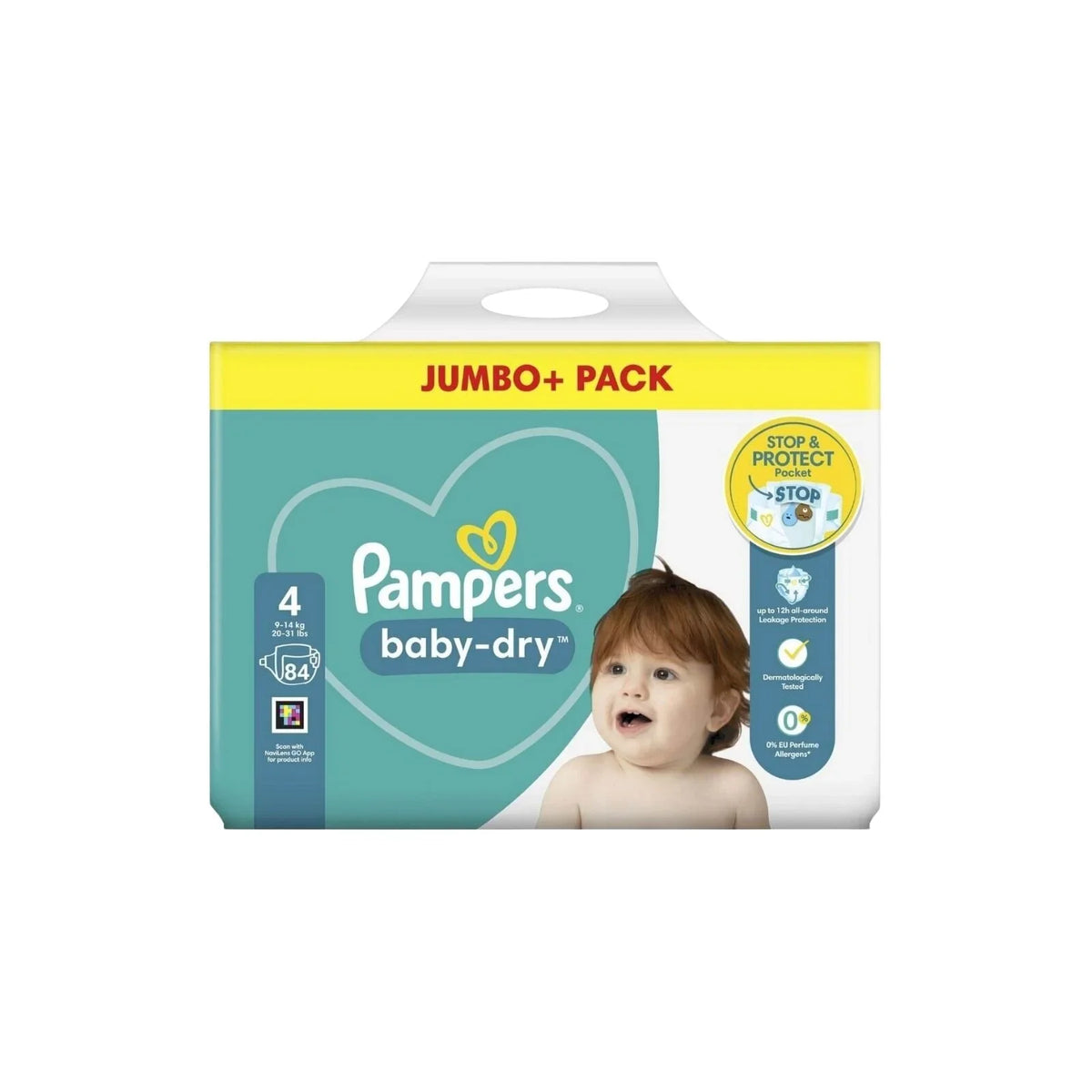 Pampers Baby Dry Size 4 Jumbo Pack - 84 nappies