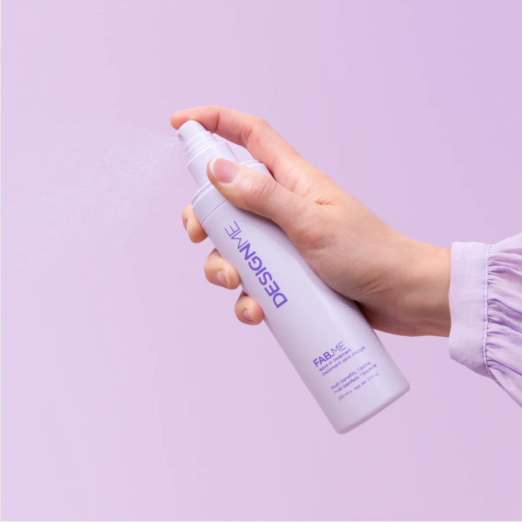 FAB.ME Leave-In Conditioner Spray by Design.Me – Shine, Detangle, Frizz Control, UV & Heat Protection, Color Safe (230 ml)