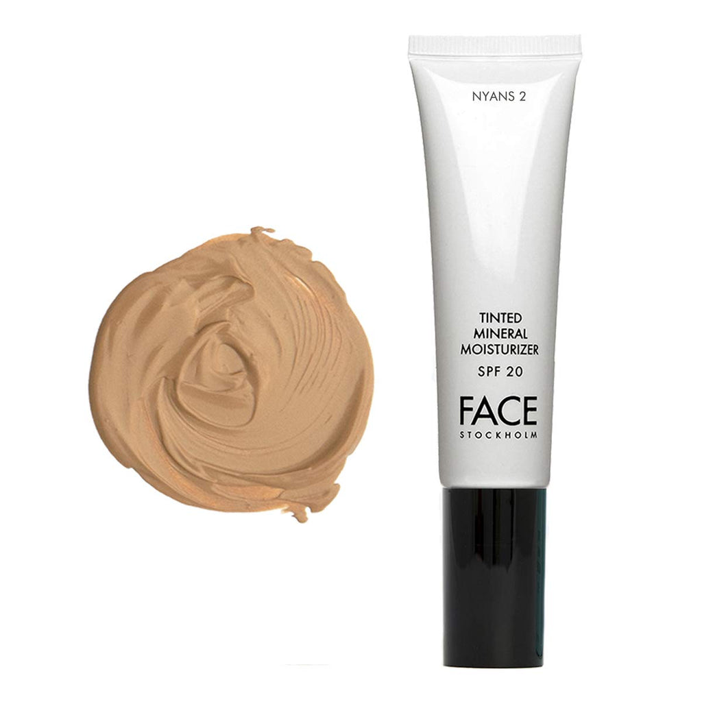 FACE Stockholm Tinted Mineral Moisturizer Nyans 2 – Sheer Warm Coverage SPF 20 (35g)