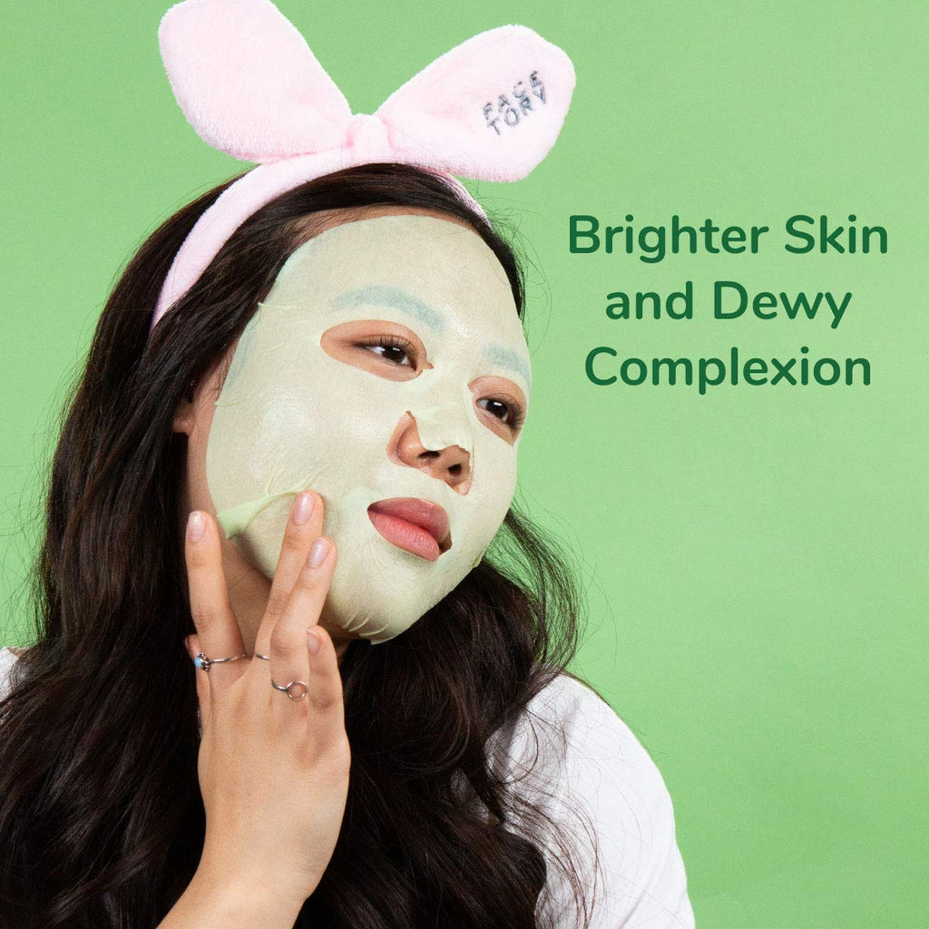 FACETORY Artemisia Refreshing Relief Sheet Mask – Soothe Redness & Balance Skin (10 Pack)