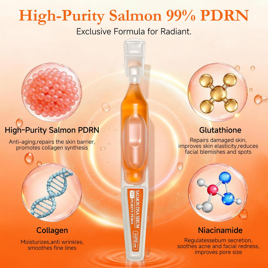 Faczuryn Salmon DNA Serum – 99% PDRN for Face, Deep Hydration, Firming & Even Tone