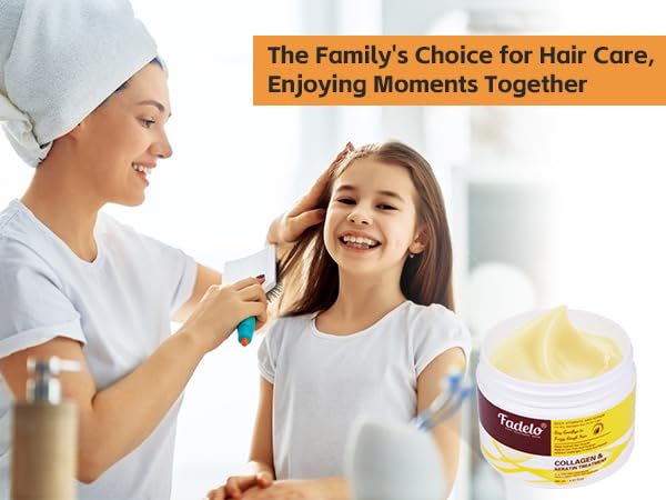 Fadelo Collagen+Keratin Hair Mask – Deep Repair with Argan Oil & Vitamin E | Hydrating 150 ml