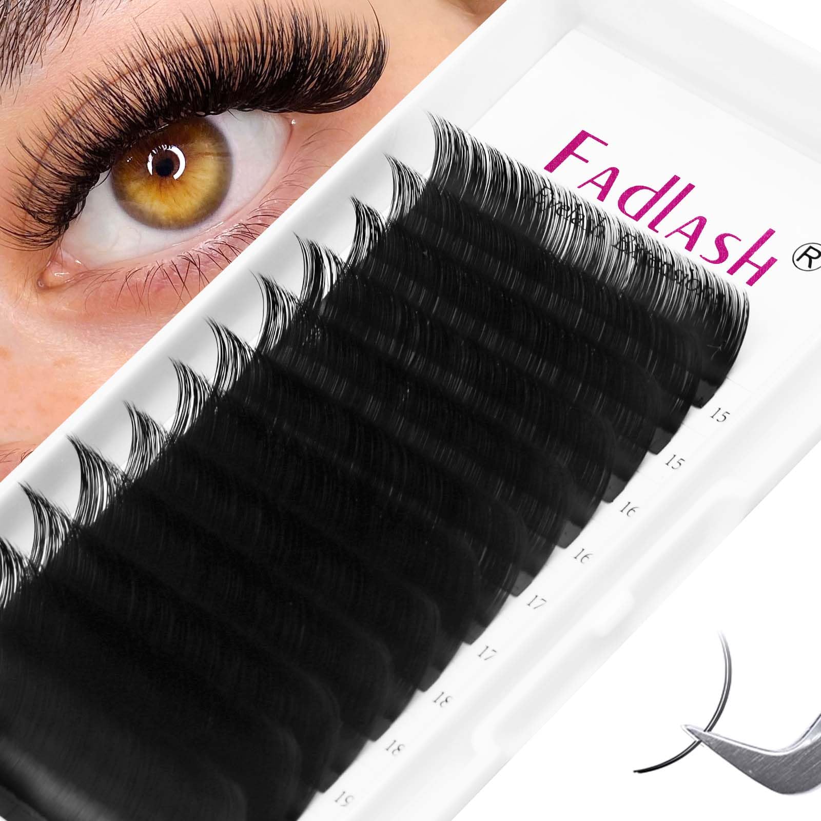 FADLASH Eyelash Extensions 0.05 CC Curl 15-20mm – Premium Silk Volume & Classic Lashes (Mix)