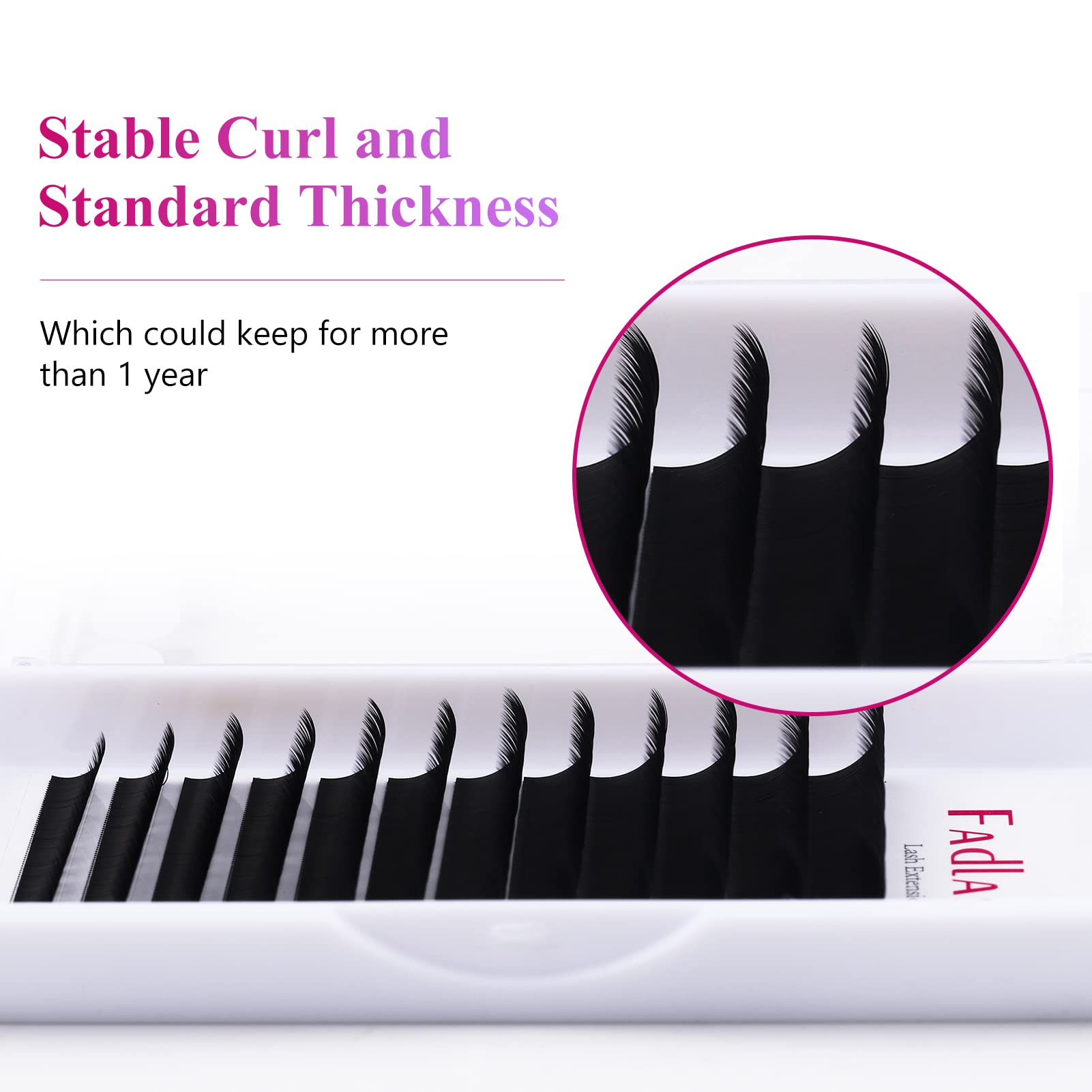 FADLASH Eyelash Extensions 0.05 CC Curl 15-20mm – Premium Silk Volume & Classic Lashes (Mix)