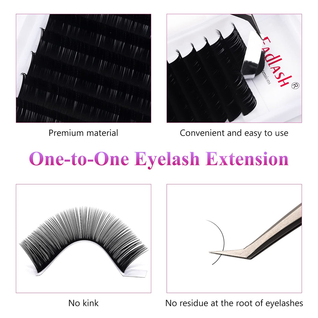 FADLASH Eyelash Extensions 0.05 CC Curl 15-20mm – Premium Silk Volume & Classic Lashes (Mix)