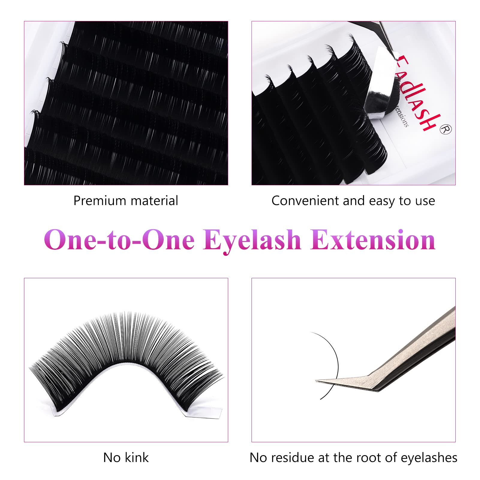 FADLASH Eyelash Extensions 0.05 CC Curl 15-20mm – Premium Silk Volume & Classic Lashes (Mix)