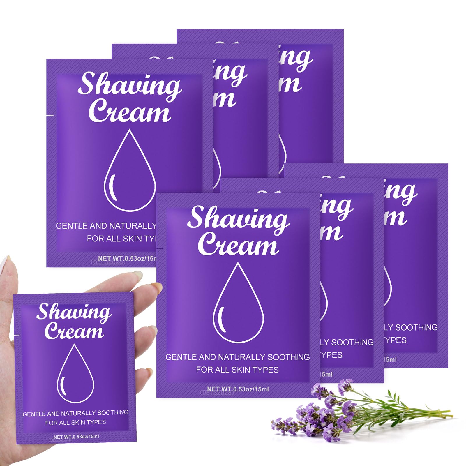 fafortune Women’s Shaving Cream Bulk Travel Pack – Verbena, 0.53oz, Pack of 30