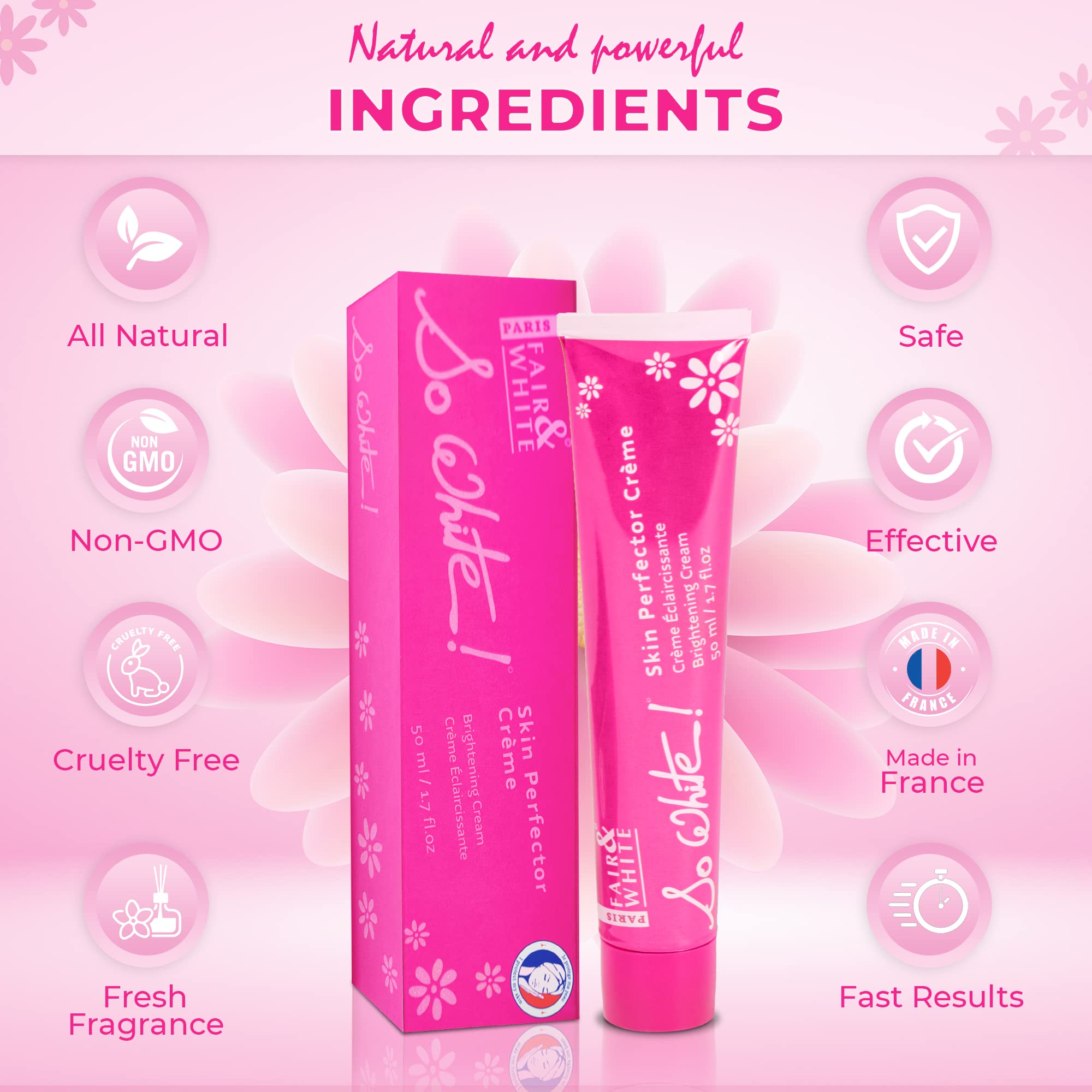 Fair & White So White Perfector Cream – 50ml Skin Brightening Moisturizer