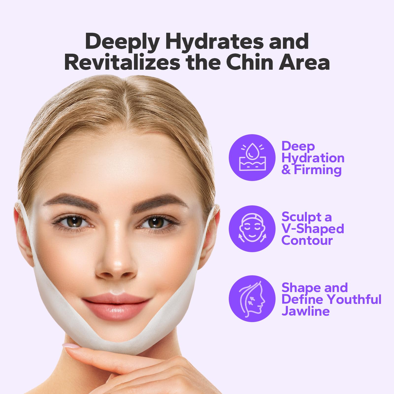 FairyFace V-Line Lifting Mask (5 Pack) — Jawline Contour & Hydration