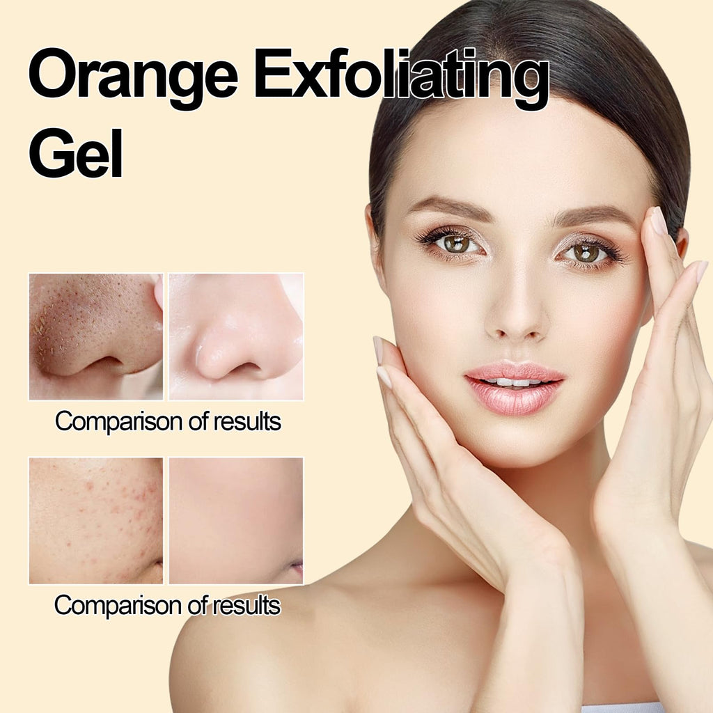 FAIRYTALESPACE Orange Exfoliating Gel Scrub – Deep Cleanse, Hydration & Blackhead Reduction (1PC)